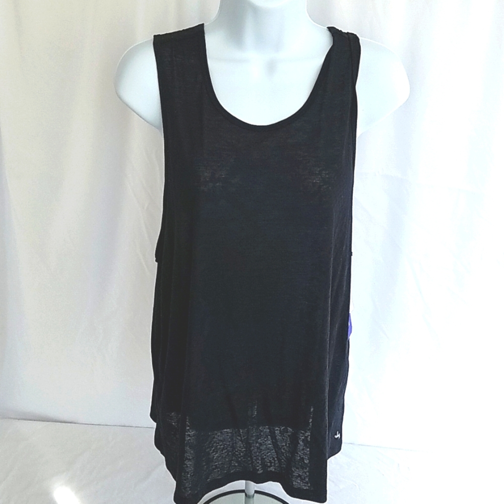 Joy Lab Burnout Tank Top Black Size  XS